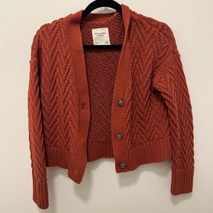 Abercrombie + Fitch Herringbone Stitch Cardigan